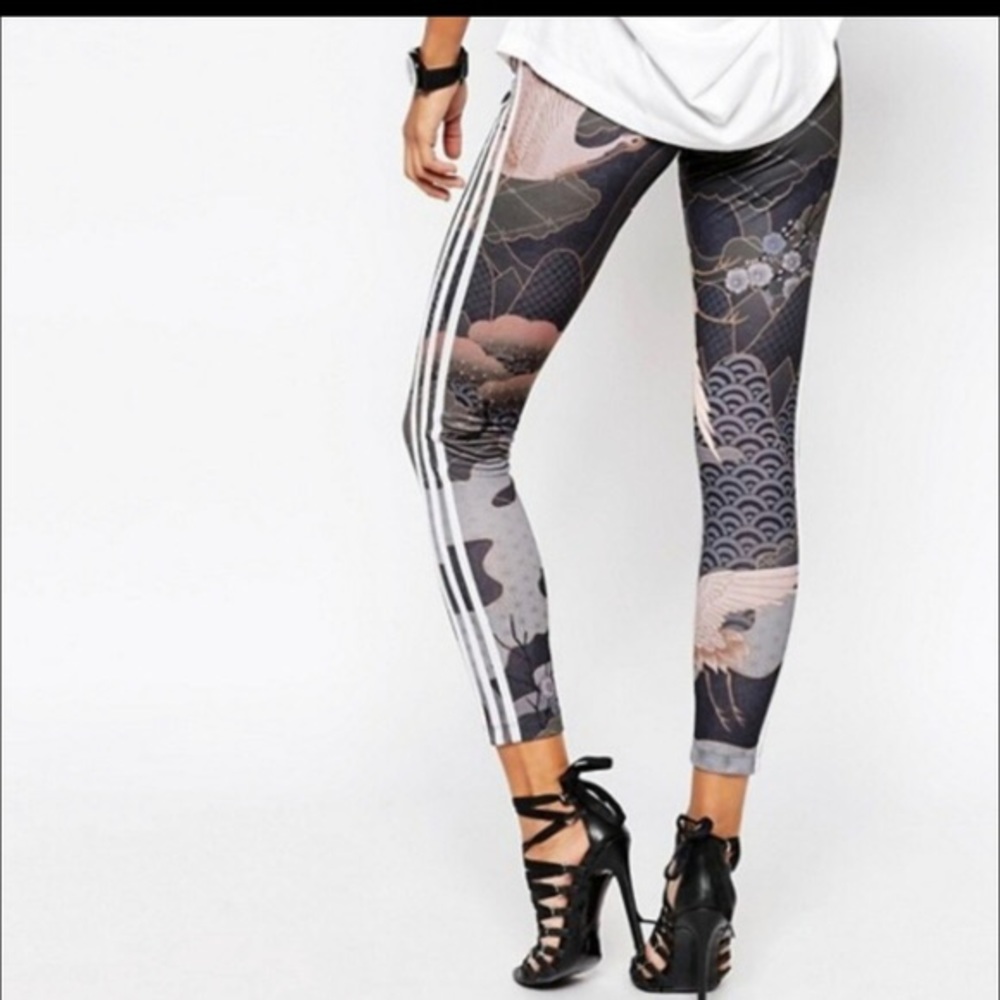 ADIDAS X RITA ORA KIMONO PRINT LEGGINGS